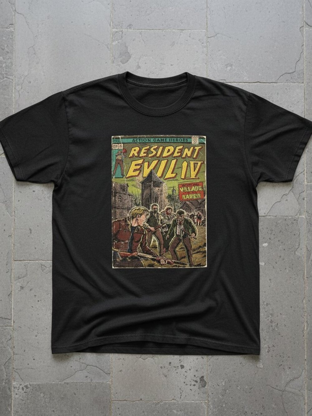 Resident Evil Village Graphic Tee | Retro Horror Game Shirt | Vintage Gamer